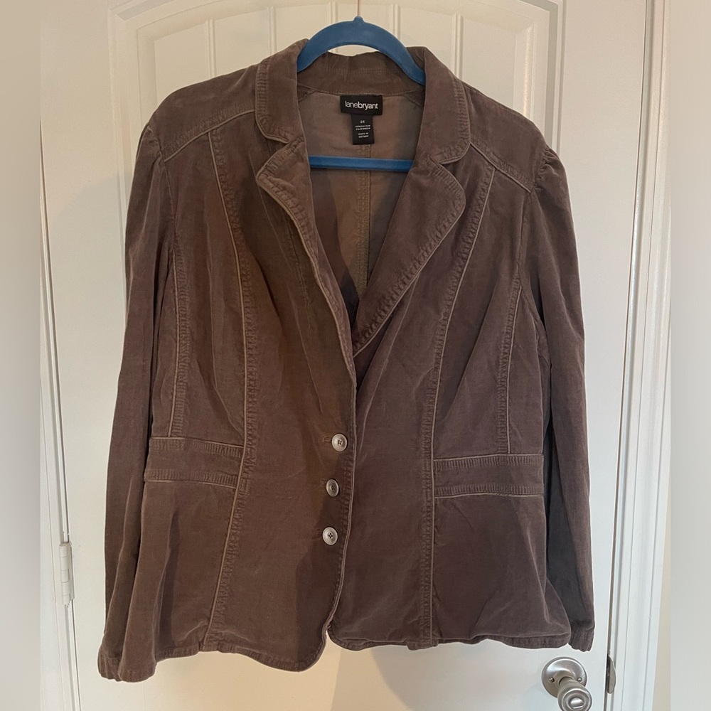 Brown corduroy blazer